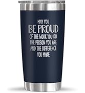 OASSIE Thank You Gifts for Men Women - Proud of You 20oz Stainless Steel Insulated Coffee Tumbler...