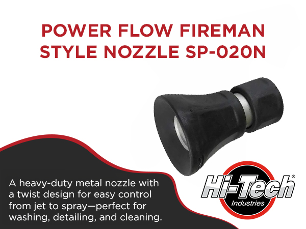 Hi-Tech Industries Power Flow Fireman Style Nozzle SP-020N