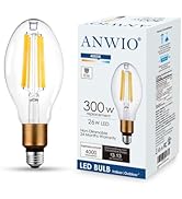 ANWIO LED ED28 Filament High Brightness Bulb, 26W(300W Incandescent Equivalent) Nondimmable 4000K...