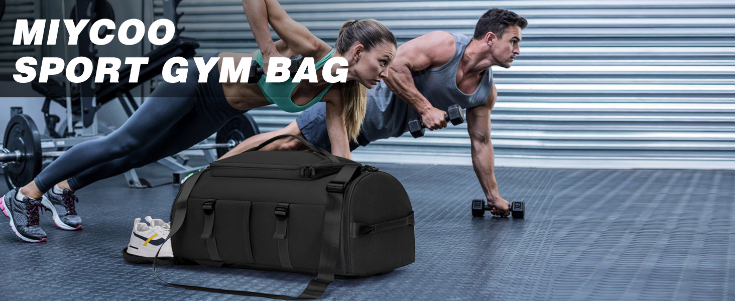 The MIYCOO Gym Bag for Men excels in the gym. It organizes your gear for optimal workouts