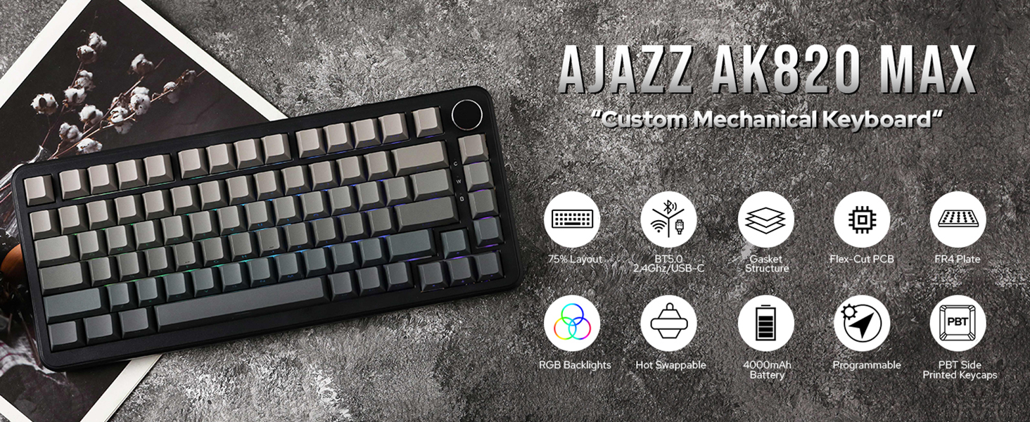 AK820 MAX Grey