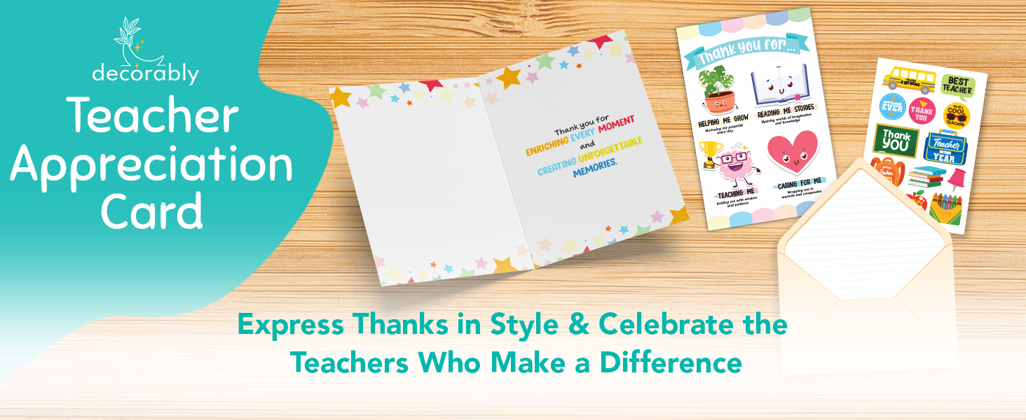 thank you cards teacher