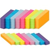0.6 x 2in Sticky Notes Small,4000 Sheets Index Tabs,40 Pack Page Markers,100 Sheets/Pad Self-Stic...
