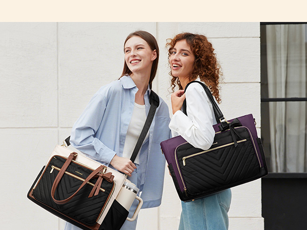 LOVEVOOK Lunch Tote Bag for Women, Insulated Lunch Bag, Large Capacity Teacher Nurse Bag for Work