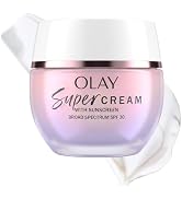 Olay Super Cream with Sunscreen SPF 30, Lightweight Face Moisturizer with Sun Protection, 5-in-1 ...
