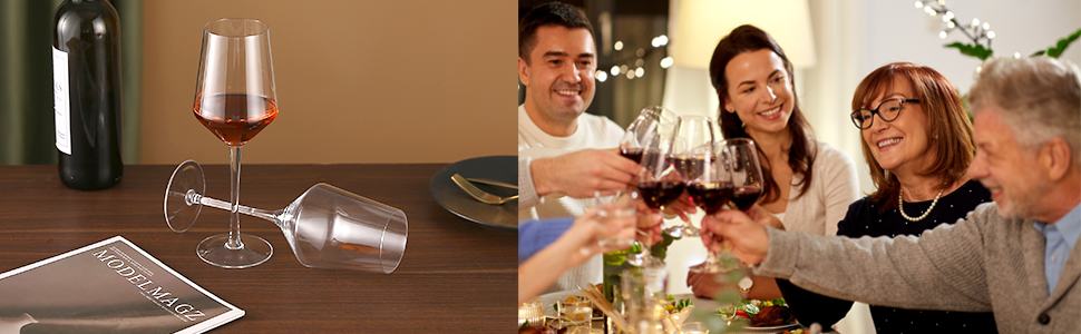 Premium Crystal Wine Glasses