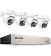 ZOSI 3K Lite 8CH H.265+ Home Security Camera System with AI Human/Vehicle Detection,Night Vision,...