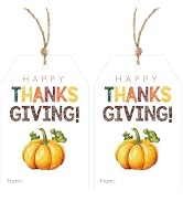 Alynta Fall Thanksgiving Gift Tags with String 50Pcs Fall Thank You Paper | Happy Thanksgiving Na...