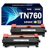 TN760 Compatible Toner Cartridge Replacement for Brother TN760 TN730 for Brother Printer HL-L2350...
