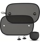 KoiLuvGo 2 Pack Car Sun Shade, Universal UV Protection Sunshade for Side Windows for Side Window ...