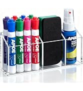 Banafich Magnetic Pen Holder for Whiteboard Refrigerator, Acrylic Magnet Dry Erase Marker Holder ...