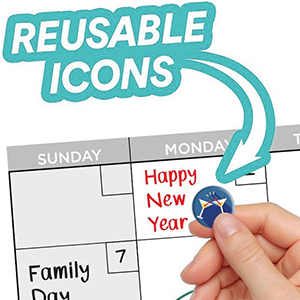Reusable Yearly Calendar Giant Whiteboard Year Poster Laminated Jumbo Annual Office 12 Month