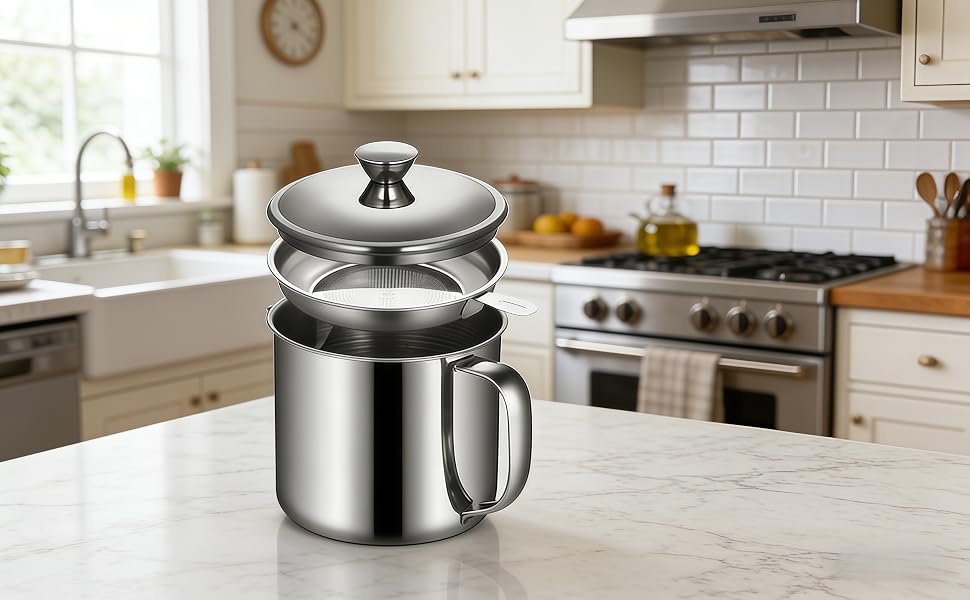 bacon grease container