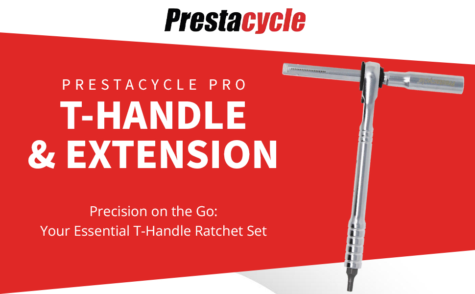 Prestacycle Pro T-Handle Ratchet and Extension