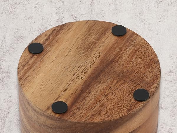 acacia wood salt box