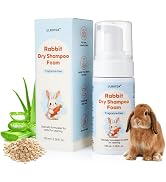 Waterless Rabbit Shampoo | Fragrance-Free & No Rinse Cleanser for Small Pets | Gentle for Sensiti...