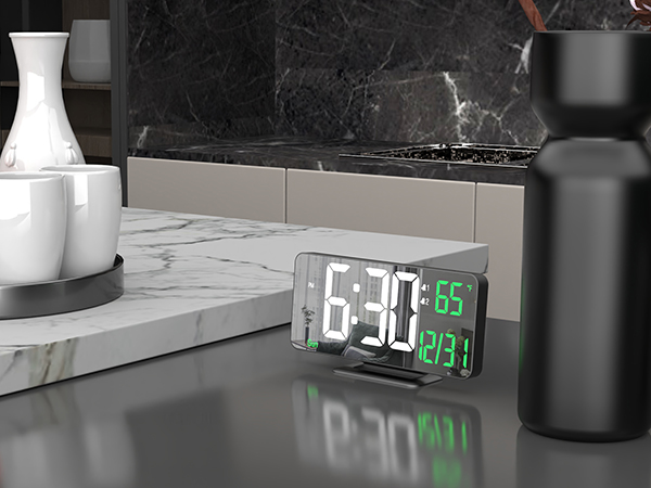 alarm clock with date