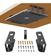 BYMECOST Under Desk Laptop Storage Mount, Metal Under Desk Device Holder, for Devices Up to 2.1