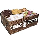S'mores Station With Handles - Farmhouse Smores Kit, Smores Caddy Accessories Organizer, Smore Ki...