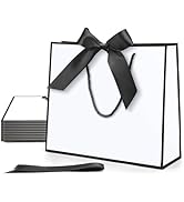MOXARYSU Gift Bags With Handles: 11.8x4x10 Inch 3pcs Medium Large Bags With Bow Ribbon For Weddin...