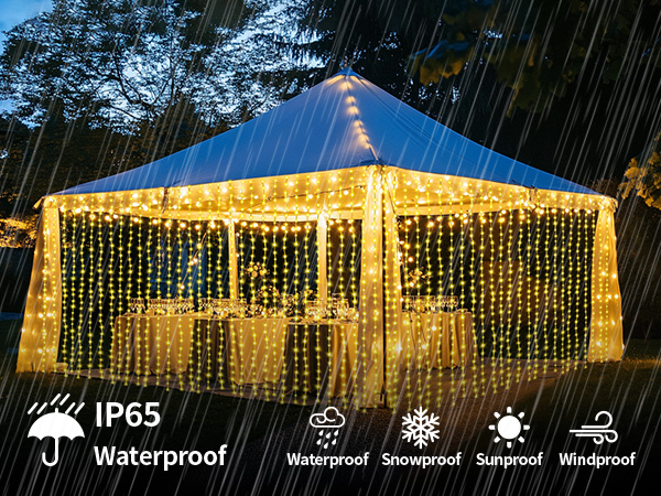 curtain string lights
