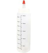 BWESOO 250ml/8.80Z Squeeze Condiment Bottles,Squeeze Bottles for Sauces,Small Squeezy Measuring B...