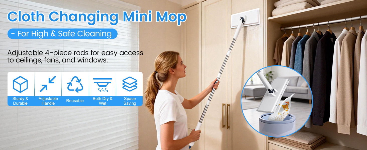 floor mops with washable pads