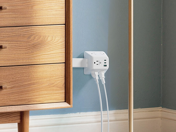 behind cabinet outlet