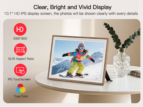 frameo digital frame wifi picture photo video share moment from phone