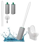 Pumice Stone Toilet Bowl Cleaner, Pumice Stone with 11.8 Inch Long Handle for Toilet,Bathtubs, Gr...