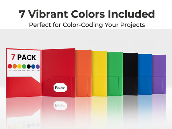 7 Vibrant Colors Included