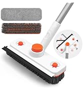 TRENNCHI Pole Tub and Tile Scrubber - 60" Extendable Tub Brush Scrubber with Long Handle, 360° Ro...