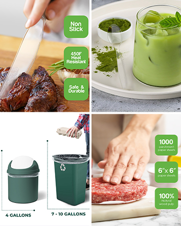Netko Plastic Knife Teaspoon Patty Paper Trash Bag