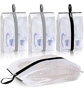 MISSLO XX-Large Shoe Bags for Travel 4 Pack Clear Shoe Storage Bag Waterproof Shoe Pouch Portable...