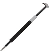 Quynhni Rolling Head Pry Bar,Pry Bar Tool 20 Inches Heavy Duty Pry Bar Hand Tool Comfortable Spon...