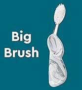 RADIUS Toothbrush Big Brush with Replaceable Head, Right Hand Soft Soda Pop Eco-Grind, 1 Unit, BP...