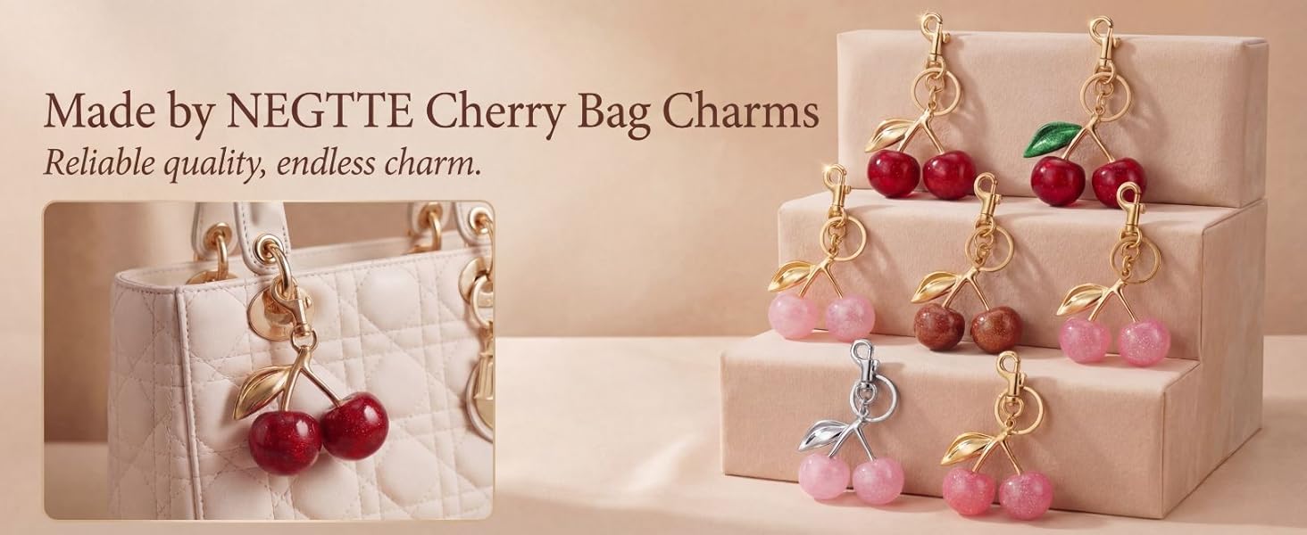 cherry bag charms