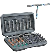 42 in 1 Magnetic Screwdriver Set, DIY Ratchet Screwdriver Set with 40 PCS Multi Bit, Portable Rep...