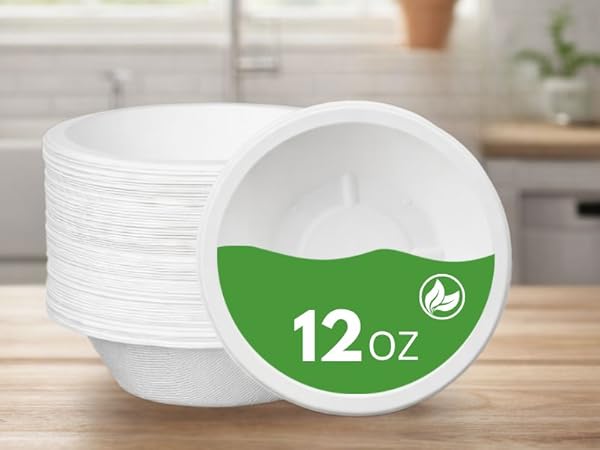 12OZ bagasse bowls