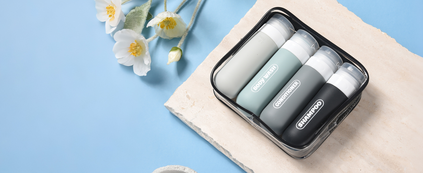 silicone travel bottles