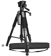 Laser Level Tripod, Huepar 56-inch Extendable Height Tripod Use with Line Lasers, Point Lasers, L...