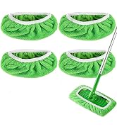 Yicotira Reusable Microfiber Mop Pads for Swiffer Sweeper Mop - Dry Sweeping Cloths & Wet Mopping...