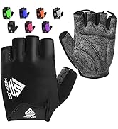 HTZPLOO Bike Gloves Cycling Gloves Biking Gloves Half Finger Bicycle Gloves for Men Women with An...