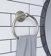 Design House 538355 Calisto Wall-Mounted Towel Ring, Satin Nickel, One Size