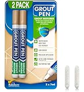 Grout Pen Beige Tile Paint Marker: Waterproof Grout Paint, Tile Grout Colorant and Sealer Pen - N...