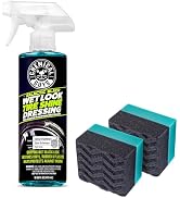 Chemical Guys, Galactic Black Tire Shine & WonderWave Applicator Kit, 16 oz | Wet-look tire dress...
