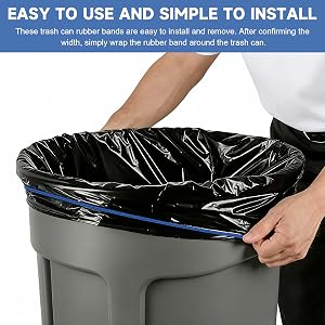 Trash Can Rubber Bands