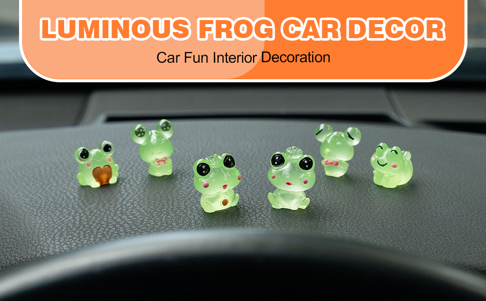 car frog decor