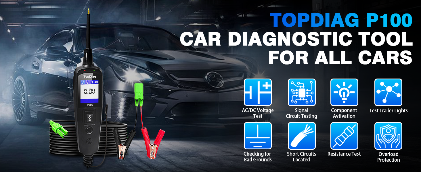 Topdiag P100 Power Circuit Probe Kit