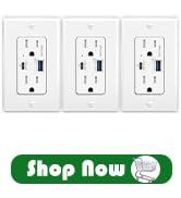 USB C Outlet PD3.0,GreenCycle 3PK GaN 65W Type C Outlet,Fast Charging USB-C Charger,15 Amp Tamper...